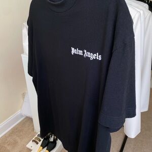 Palm Angels men’s logo-print t-shirt. Authentic.